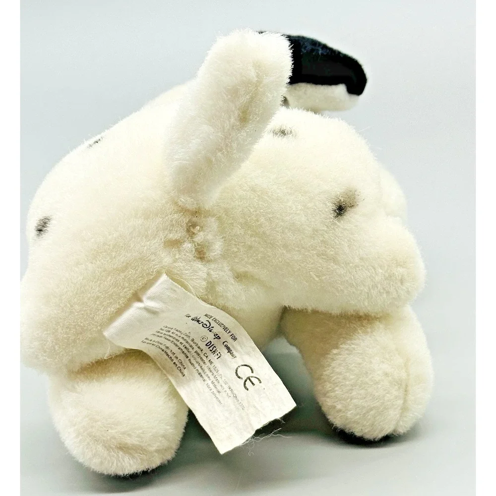 Disney Store 101 Dalmatians Patch Plush Dog Green Collar Stuffed Animal‎ 6 inch